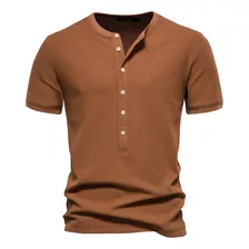 Camisa Masculina De Manga Curta, Camisetas Casuais Tricotada