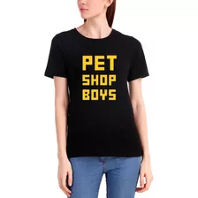 Camiseta Babylook Algodão Show Pet Shop Boys Banda Anos 80