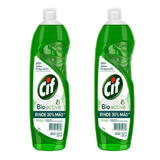 Detergente Cif Bio Active LimÃ³n Verde 2u De 500ml