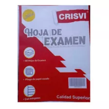 Hojas De Examen Crisvi Oficio Paquete 60 Hojas