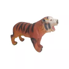 Boneco Tigre Animais Da Selva Emborrachado Musical 44 Cm 