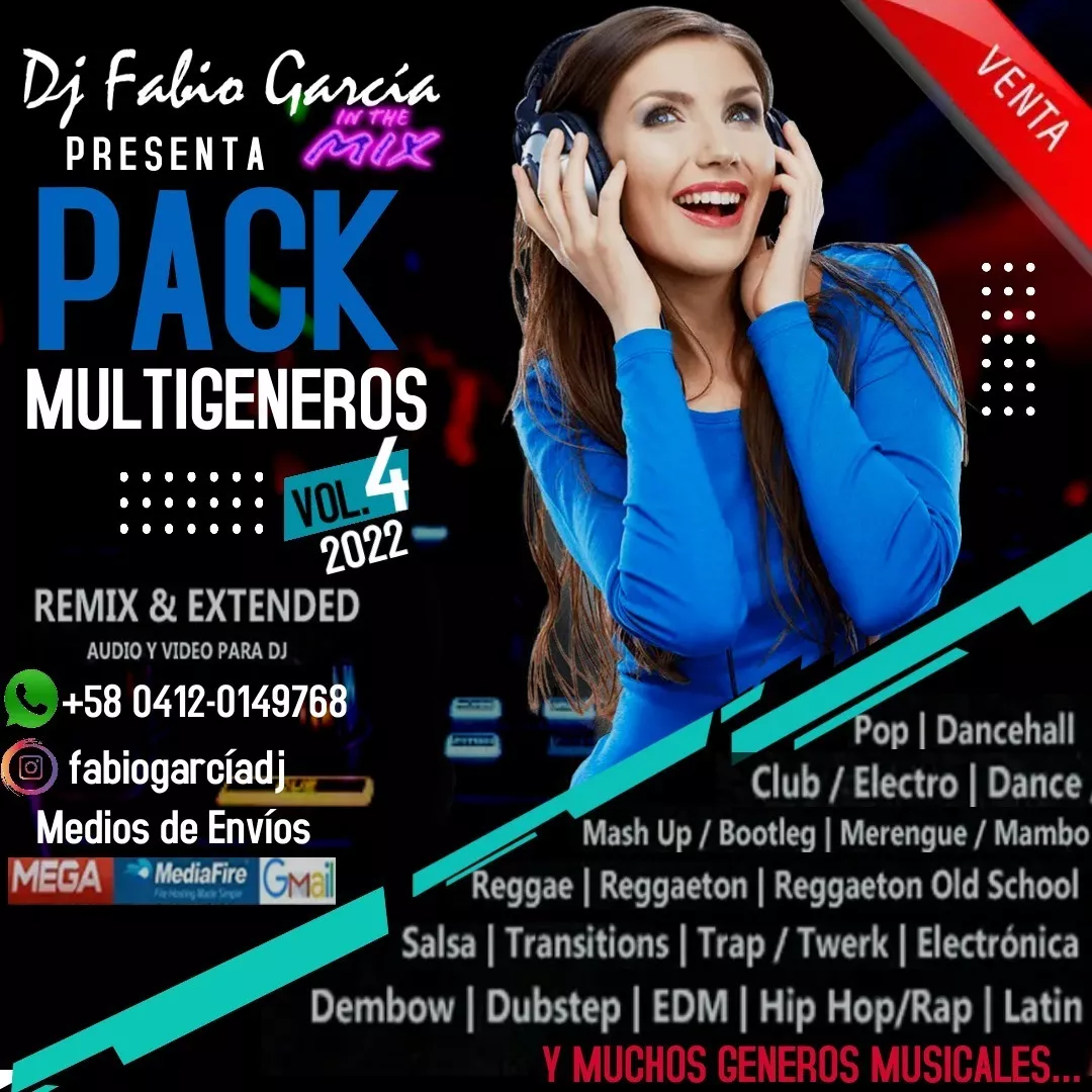 Pack Música Multi-genero Para Dj En Extended & Remix Vol.4
