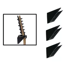 Set De 3 Soportes Para Guitarra Bajo Pared Colgador