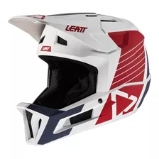 Capacete Leatt Mtb Gravity 1.0 Branco Vermelho Bike 