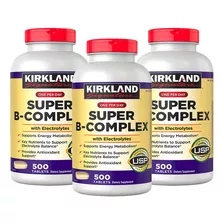 3 Super B-complex Con Electrolitos 500 Unid