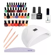 Kit Inicial X14u. Manicuria Gel Esmalte Semi Cabina Led/ Uv