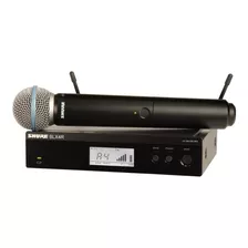 Shure Blx24r/b58 Sistema Inalámbrico Con Micrófono De Mano Color Negro