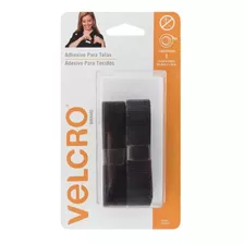 Cinta Adherible Telas Velcro ® Tira Negra Ropa Costura