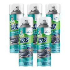 Kit 5 Spray Limpa Tênis Bota Calçado De Couro A Seco Domline