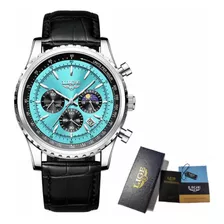 Reloj Lige De Caballero Tiffany Casual Formal Negocios Fecha