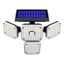 Reflector Integrado Panel Solar Exterior Sensor Movimiento