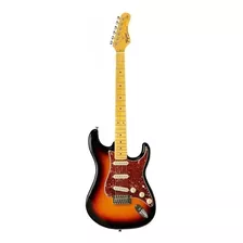Guitarra Eléctrica Tagima Tw Series Tg-530 Stratocaster De Tilo Sunburst Con Diapasón De Arce