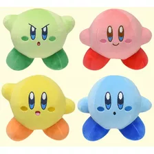 Kit Peluches Kirby Amarillo Verde Rosado Azul 15cm Nintendo 