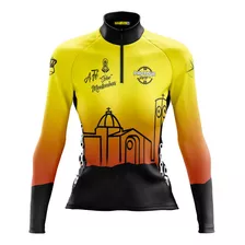 Camisa Ciclismo Feminina Pro Tour Caminho Fé Camiseta Blusa