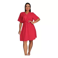 Vestido Soltinho Midi Decote Elegante Primavera Verão Duna