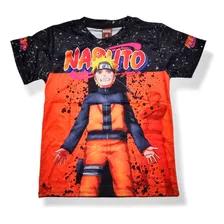 Playera Naruto Para Niño Calidad Premium Impresión Hd 