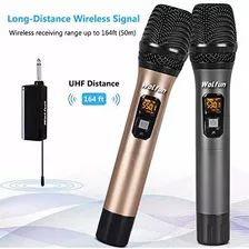 Inalambrico Uhf Dual Metal Handheld Dynamic Mic System 164