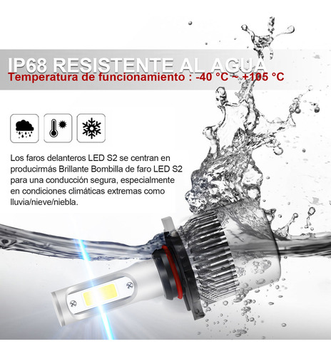 Kit De Focos Led Para Dodge Journey 2010-2019 9005 9006 Foto 2