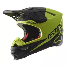 Alpinestars --m S.tech S-m8 Casco Echo Negro/amarillo Fluo/.