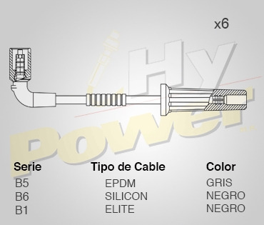 Jgo Cables Buja Silicon Para Pontiac Sv6 3.5l 6cil 2006 Foto 2