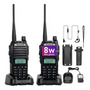 2 Radio Uv-9r Plus Walkie Talkies 4800mah,compatible Baofeng