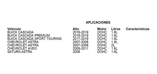 Filtro Aceite Buick Cascada Premium 2016 - 2019 Dohc 1.6l Foto 5