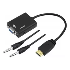 Adaptador Hdmi Vgac Audio Cabinho Fasgold