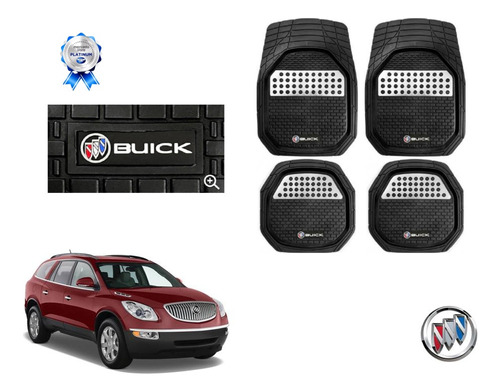 Tapetes 3d Logo Buick + Cubre Volante Enclave 2006 A 2012 Foto 2