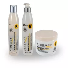 Kit Shampoo+acondicionador+ Tratamiento Keratin Firenze