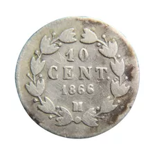 Moneda 10 Centavos 1864 Maximiliano Segundo Impero Plata