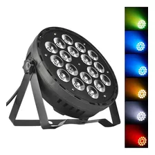 Kit 10 Refletor Par 64 Slim Rgbw 18 Led 4 Em1 Quadriled Cree