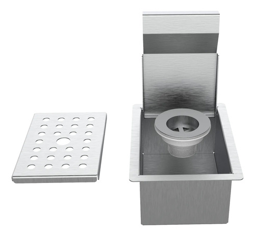 Porta Esponja 15x11 Inox 304 Embutir Com Válvula Hz