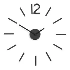 Blink - Reloj De Pared Minimalista En 3d En Color Negro Umbra