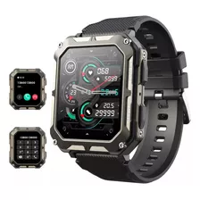 Smartwatch Feipuqu C20pro Sport 1.93 Caja 40mm De Titanio, Malla Verde De Silicona Y Bisel De Aleación De Aluminio