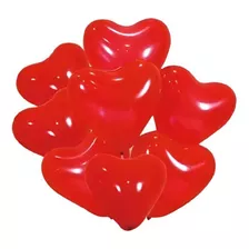 Pack 25 Globos Latex Forma De Corazón San Valentín 