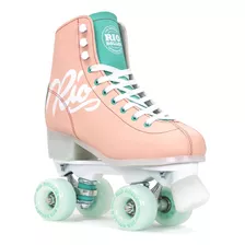 Rio Roller Script Roller Skate - Peach/green (women's 10.5)