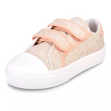 Zapatillas Con Abrojo Lona Rosa Nude Bebes Y Niños M. Print