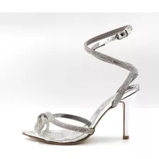 Zapatilla Puntal Pulserapedrería Plata Mica Transparente