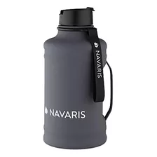 Botella De Agua Navaris De Medio Galón Con Asa - Jarra De Ag