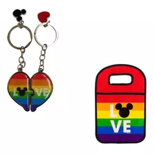 Kit Chaveiro+ Lixeira Para Carro Disney - Lgbt