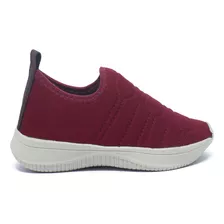 Tênis Calce Fácil Confortável Moda Slip On Meia Feminino