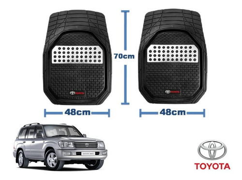 Tapetes 4pz Charola 3d Logo Toyota Land Cruiser 1998 A 2006 Foto 2