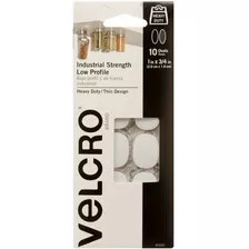 Velcro 91010 1 In. X 3/4in. 10 Pc. Fuerza Industrial Spot
