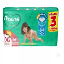 Fralda Descartável Infantil Personal Baby Hiper Xg C/ 50un