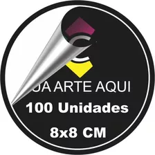 Adesivo Personalizado Lembrancinhas Logo 100 Unidades 8x8 Cm