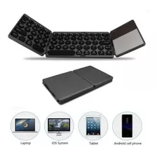 Teclado Bluetooth Plegable Recargable Tablet Laptop Celular 