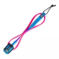 Leash Cordinha Farms 6 Pés 6 Mm Regular Rosa/azul Surf