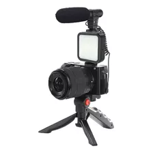 Kit Suporte De Celular Tripe Youtuber Led Camera Fotografica