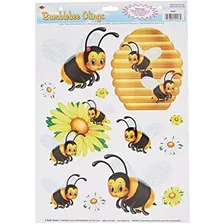 Beistle 54427 Bumblebee Clings, 12 Por 17 Pulgadas