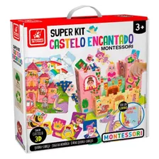 Jogo Super Kit Castelo Encantado Madeira Brincadeira 3386